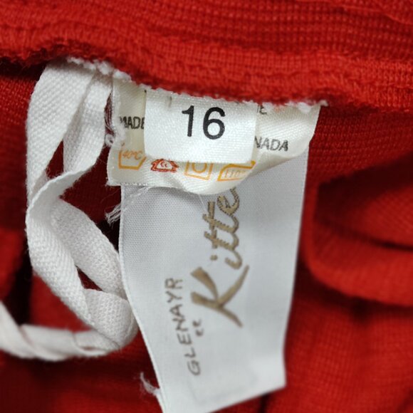 Vintage Glenayr Kitten Women's Pleated Midi Skirt Sz 16 Wool Old Money Business - Picture 4 of 8